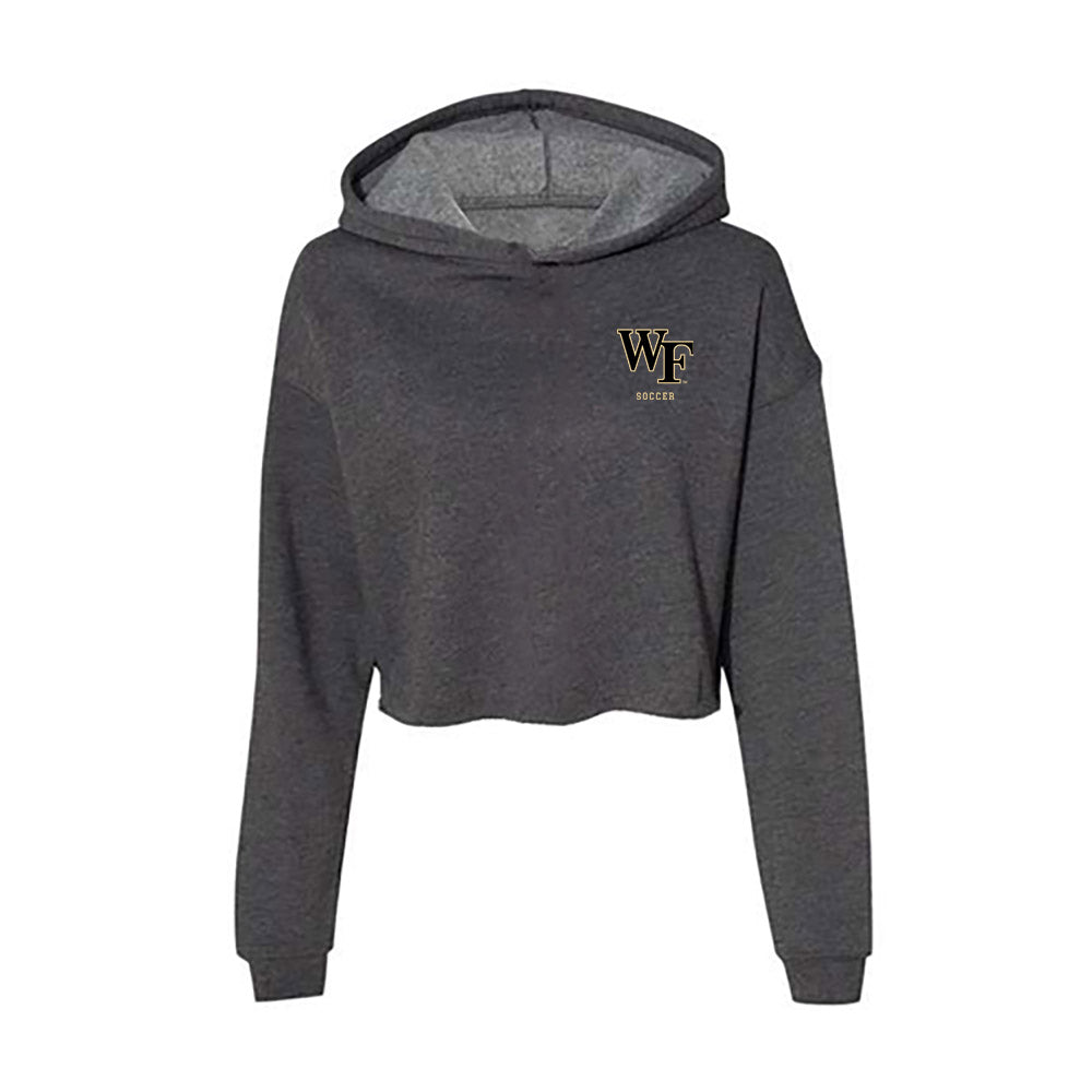 Wake Forest - NCAA Women's Soccer : Allie Schmidt - Women's Crop Fleece Hoodie-0