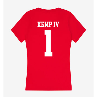 Nebraska - NCAA Football : Billy Kemp IV - Women's V-Neck T-Shirt-1