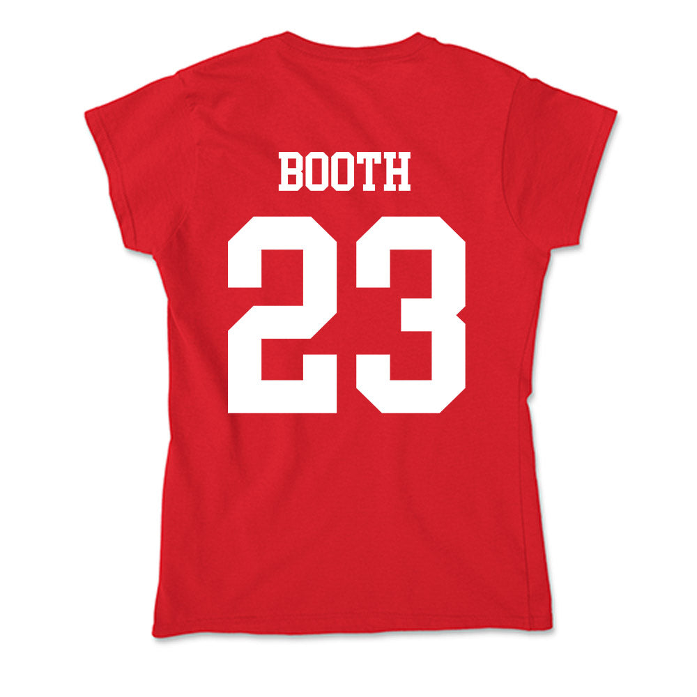 Nebraska - NCAA Football : Conor Booth - Soft Style Women’s T-Shirt-1