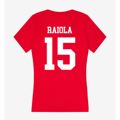 Nebraska - NCAA Football : Dylan Raiola - Women's V-Neck T-Shirt-1