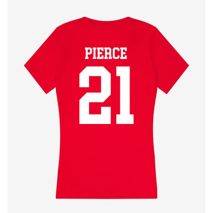Nebraska - NCAA Women's Volleyball : Skyler Pierce - Women's V-Neck T-Shirt-1