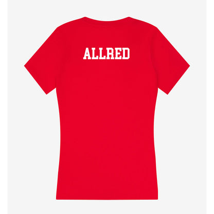 Nebraska - NCAA Wrestling : Silas Allred - Women's V-Neck T-Shirt-1