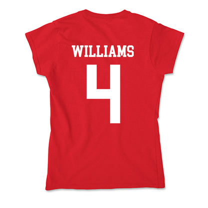 Nebraska - NCAA Women's Soccer : Karli Williams - Soft Style Women’s T-Shirt-1