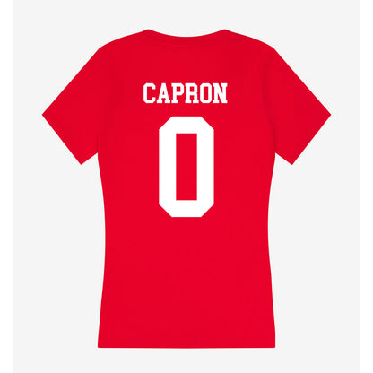 Nebraska - NCAA Women's Bowling : Karina Capron - Women's V-Neck T-Shirt-1