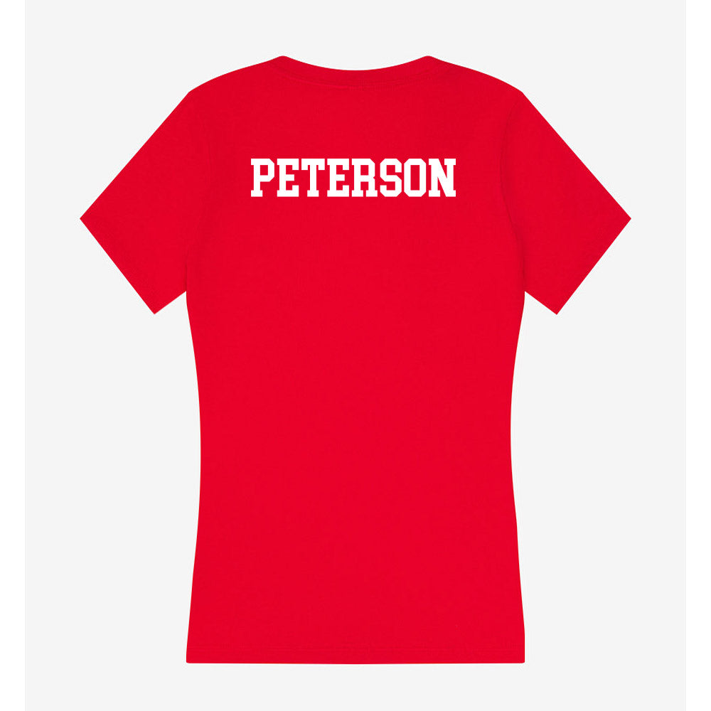 Nebraska - NCAA Women's Gymnastics : Molly Peterson - Women's V-Neck T-Shirt-1