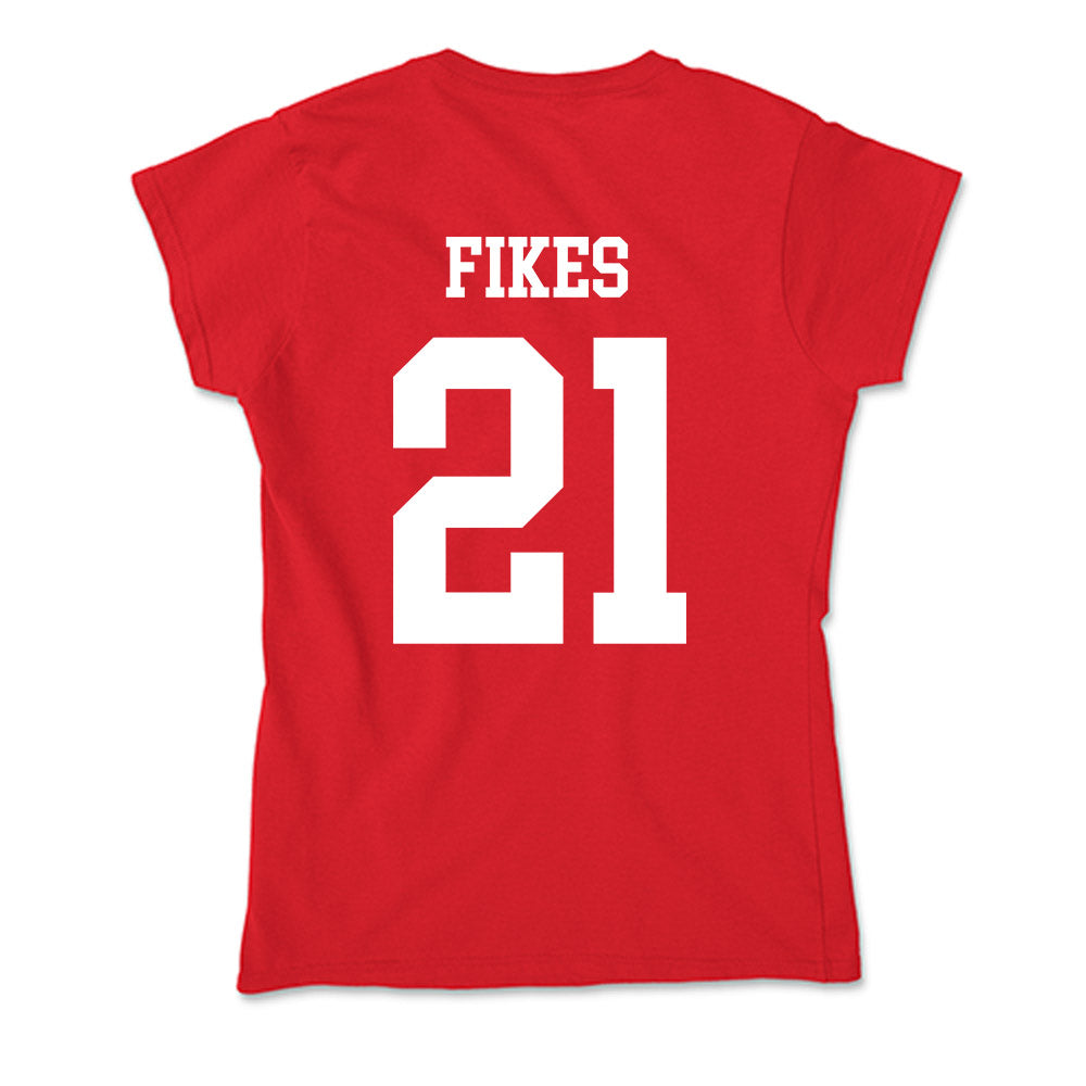 Nebraska - NCAA Baseball : Trey Fikes - Soft Style Women’s T-Shirt-1