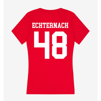 Nebraska - NCAA Football : Cayden Echternach - Women's V-Neck T-Shirt-1