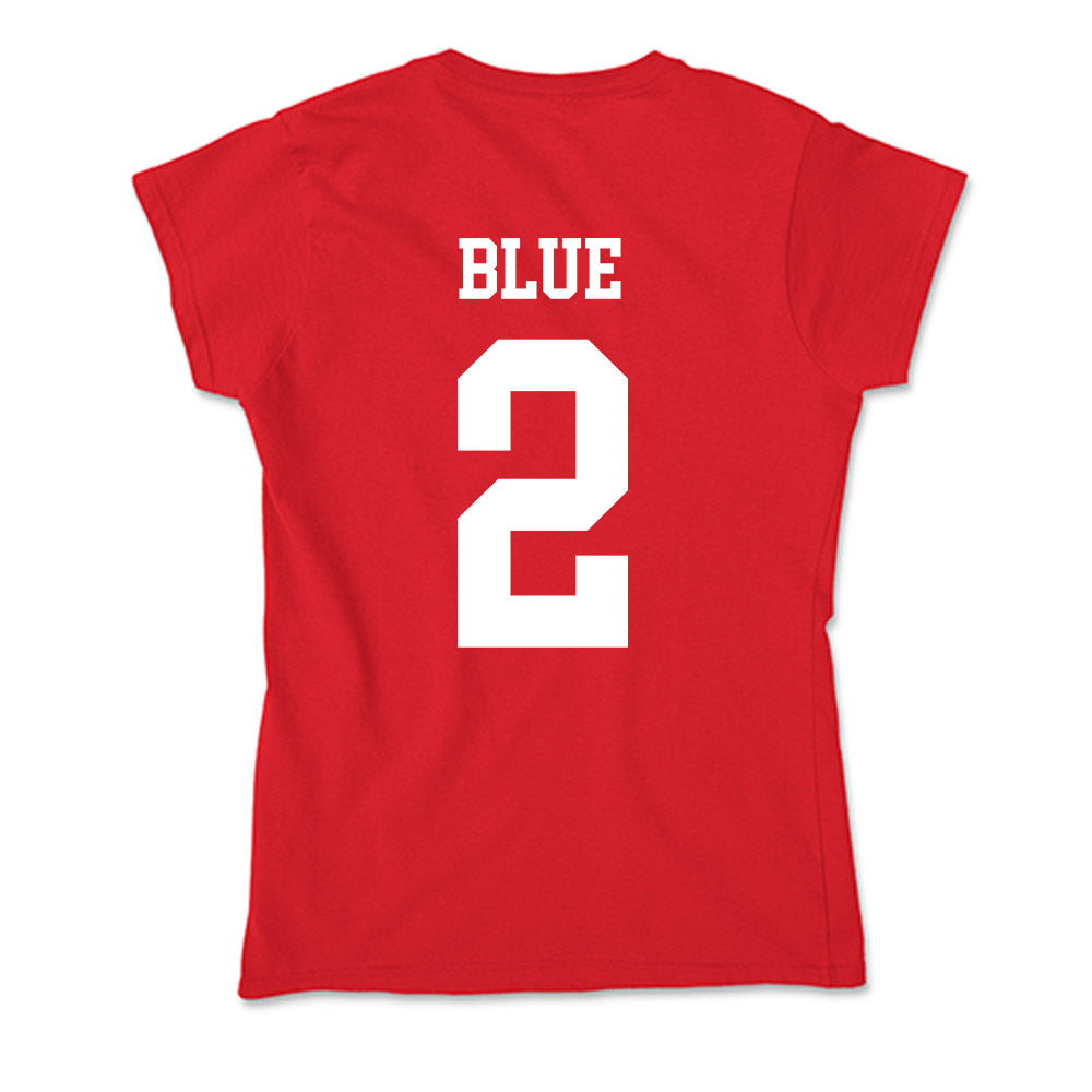 Nebraska - NCAA Men's Basketball : Kendall Blue - Soft Style Women’s T-Shirt-1