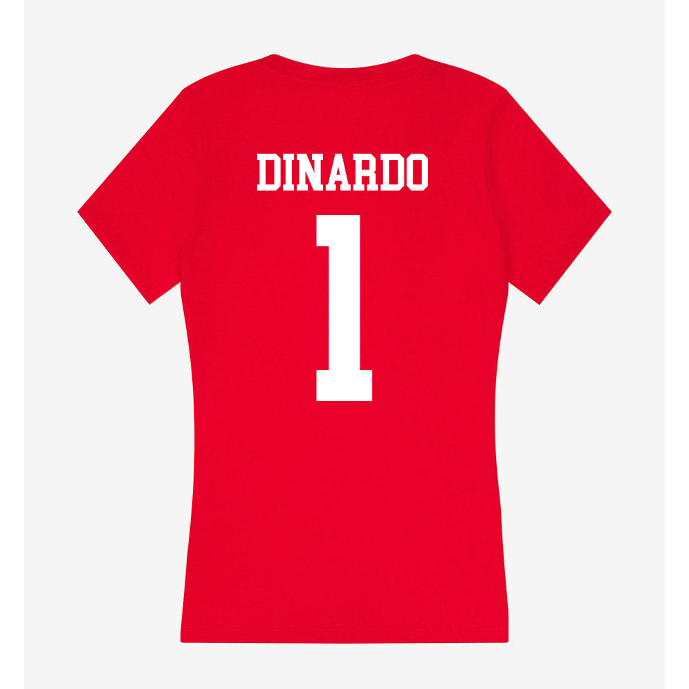 Nebraska - NCAA Softball : Olivia DiNardo - Women's V-Neck T-Shirt-1