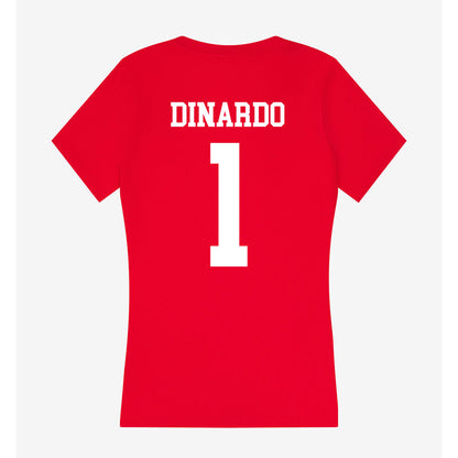 Nebraska - NCAA Softball : Olivia DiNardo - Women's V-Neck T-Shirt-1
