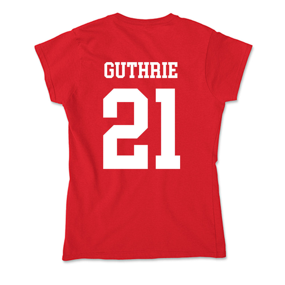Nebraska - NCAA Football : Rex Guthrie - Soft Style Women’s T-Shirt-1