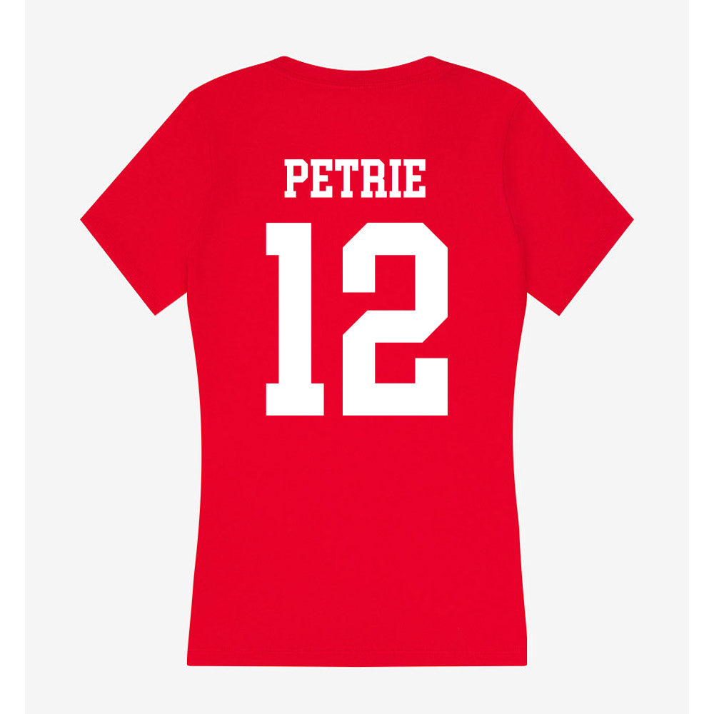 Nebraska - NCAA Women's Basketball : Jessica Petrie - Women's V-Neck T-Shirt-1