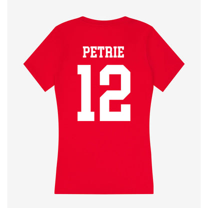 Nebraska - NCAA Women's Basketball : Jessica Petrie - Women's V-Neck T-Shirt-1
