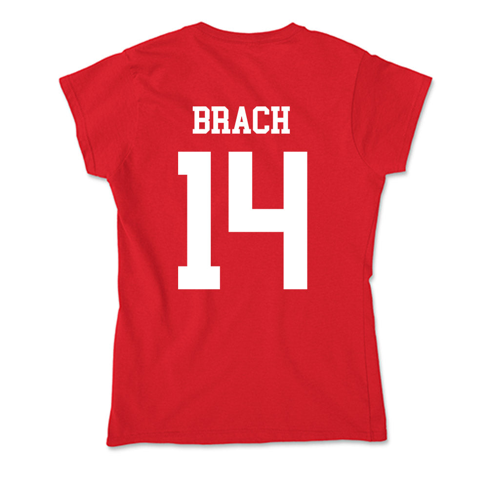 Nebraska - NCAA Women's Soccer : Mila Brach - Soft Style Women’s T-Shirt-1