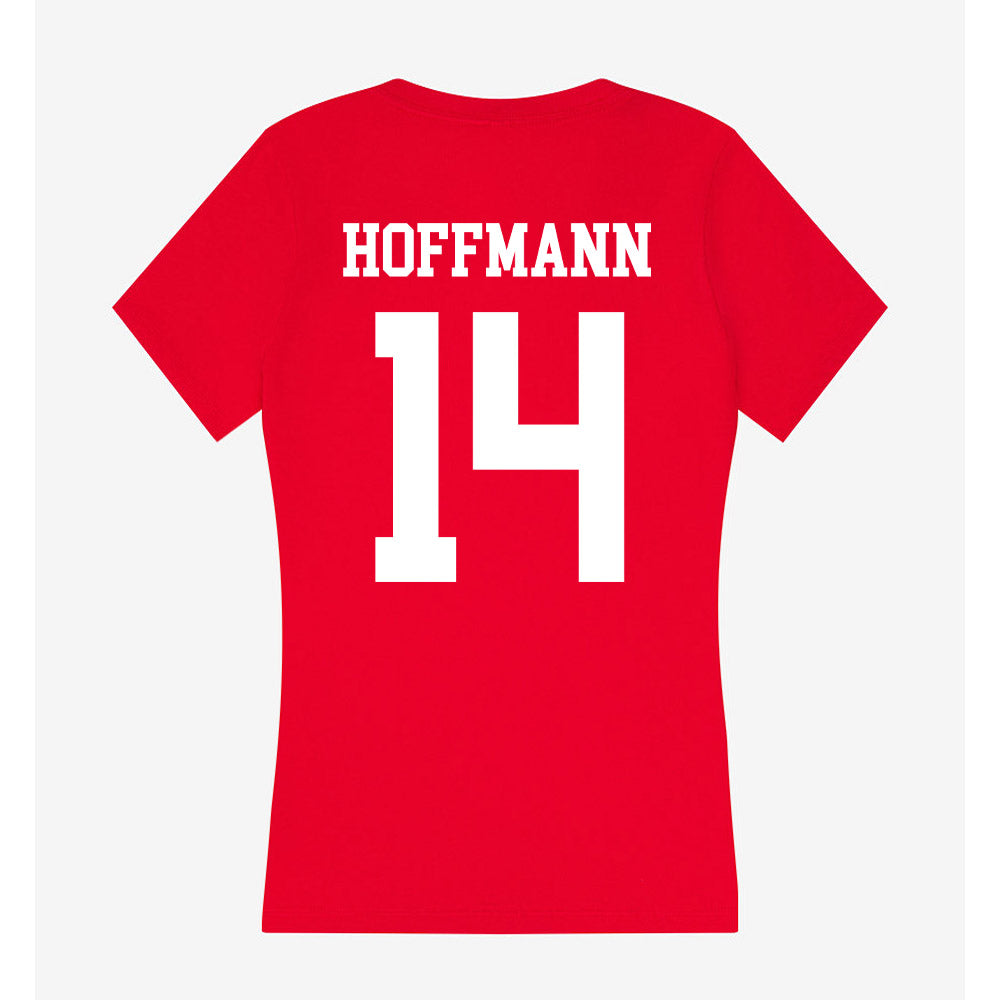 Nebraska - NCAA Softball : Kacie Hoffmann - Women's V-Neck T-Shirt-1