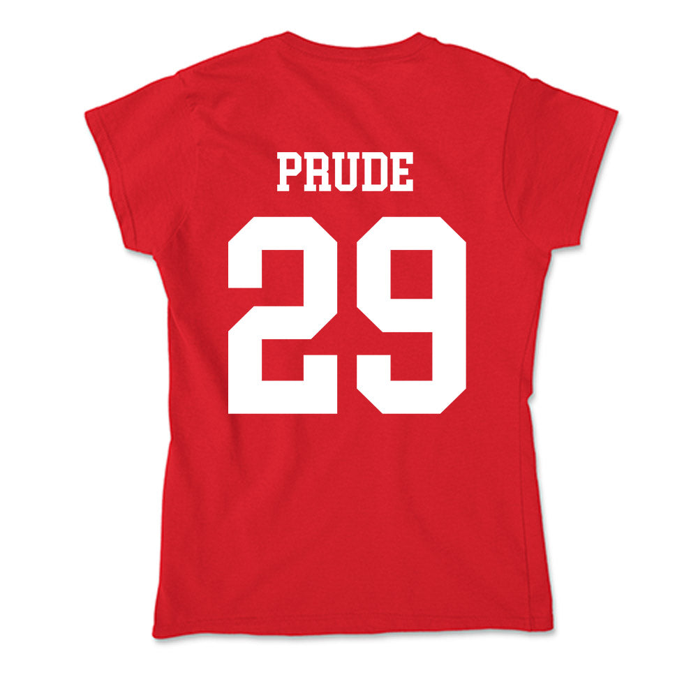Nebraska - NCAA Football : Braylen Prude - Soft Style Women’s T-Shirt-1
