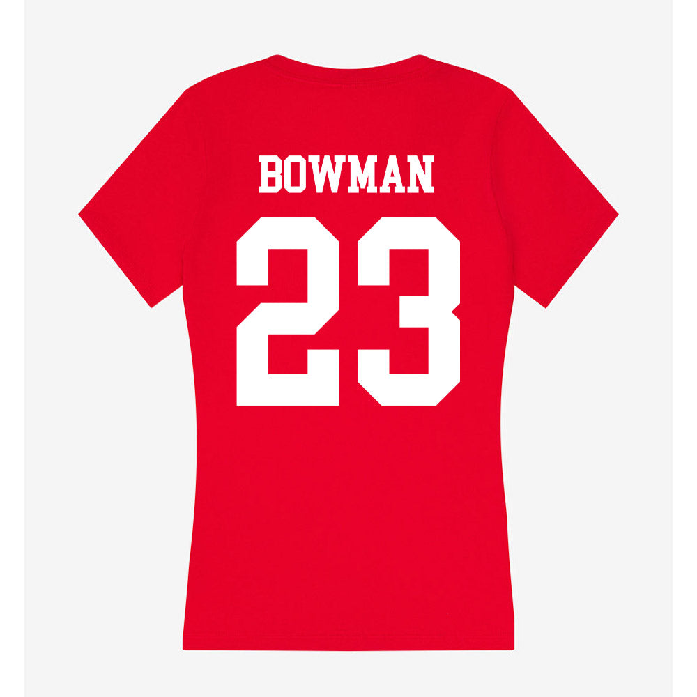 Nebraska - NCAA Women's Bowling : Kathryn Bowman - Women's V-Neck T-Shirt-1