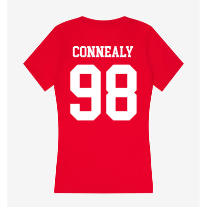 Nebraska - NCAA Football : Conor Connealy - Women's V-Neck T-Shirt-1