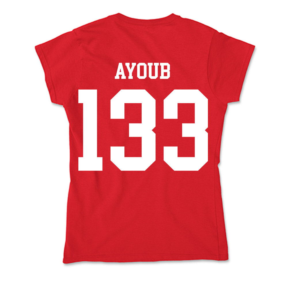 Nebraska - NCAA Wrestling : Omar Ayoub - Soft Style Women’s T-Shirt-1