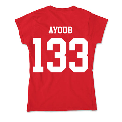 Nebraska - NCAA Wrestling : Omar Ayoub - Soft Style Women’s T-Shirt-1