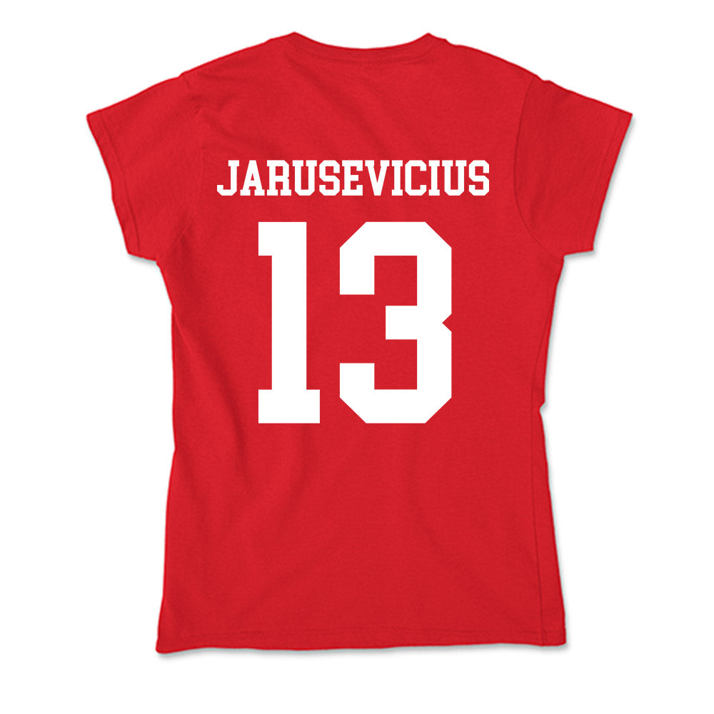 Nebraska - NCAA Men's Basketball : Ugnius Jarusevicius - Soft Style Women’s T-Shirt-1