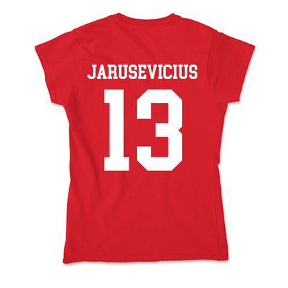 Nebraska - NCAA Men's Basketball : Ugnius Jarusevicius - Soft Style Women’s T-Shirt-1