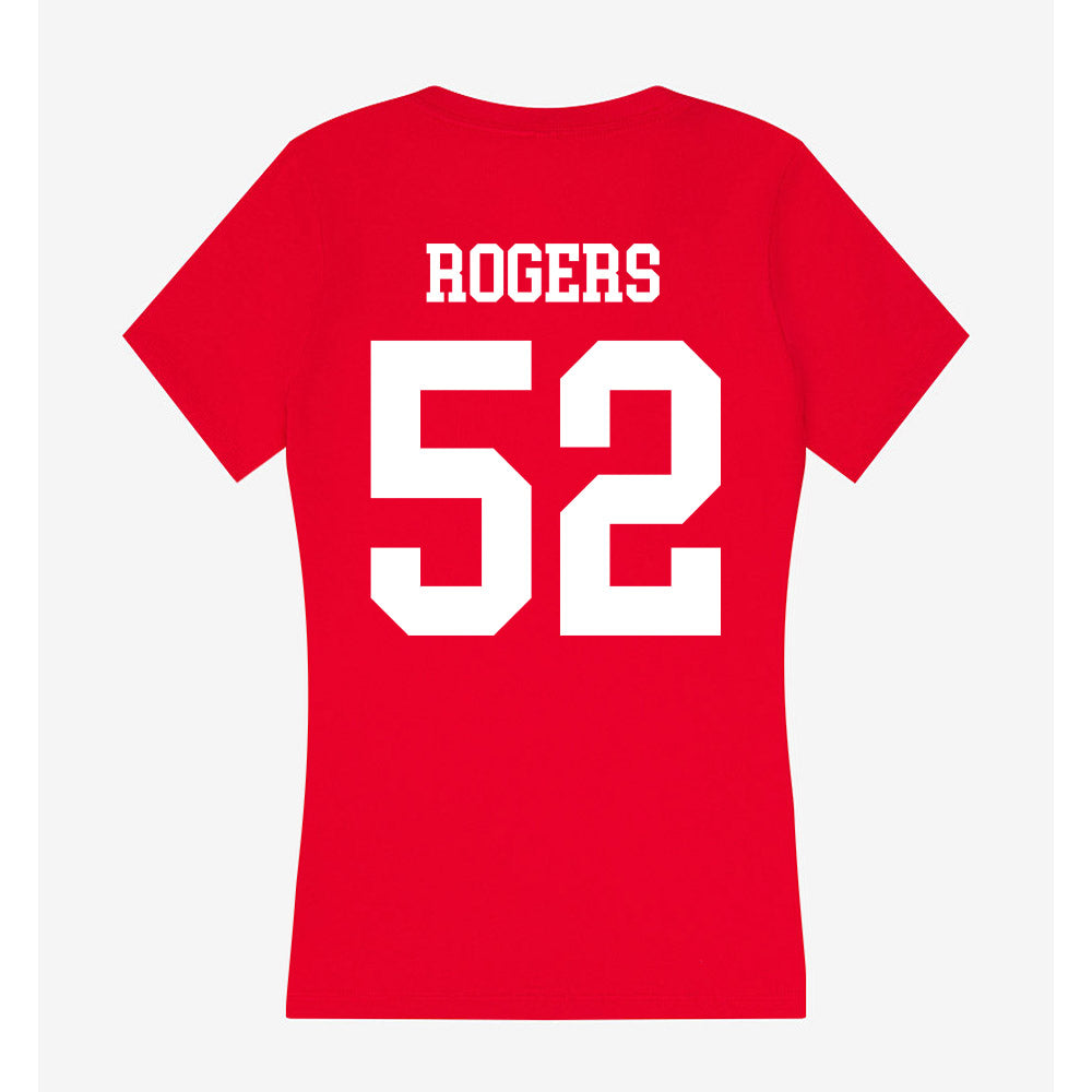 Nebraska - NCAA Football : Dylan Rogers - Women's V-Neck T-Shirt-1