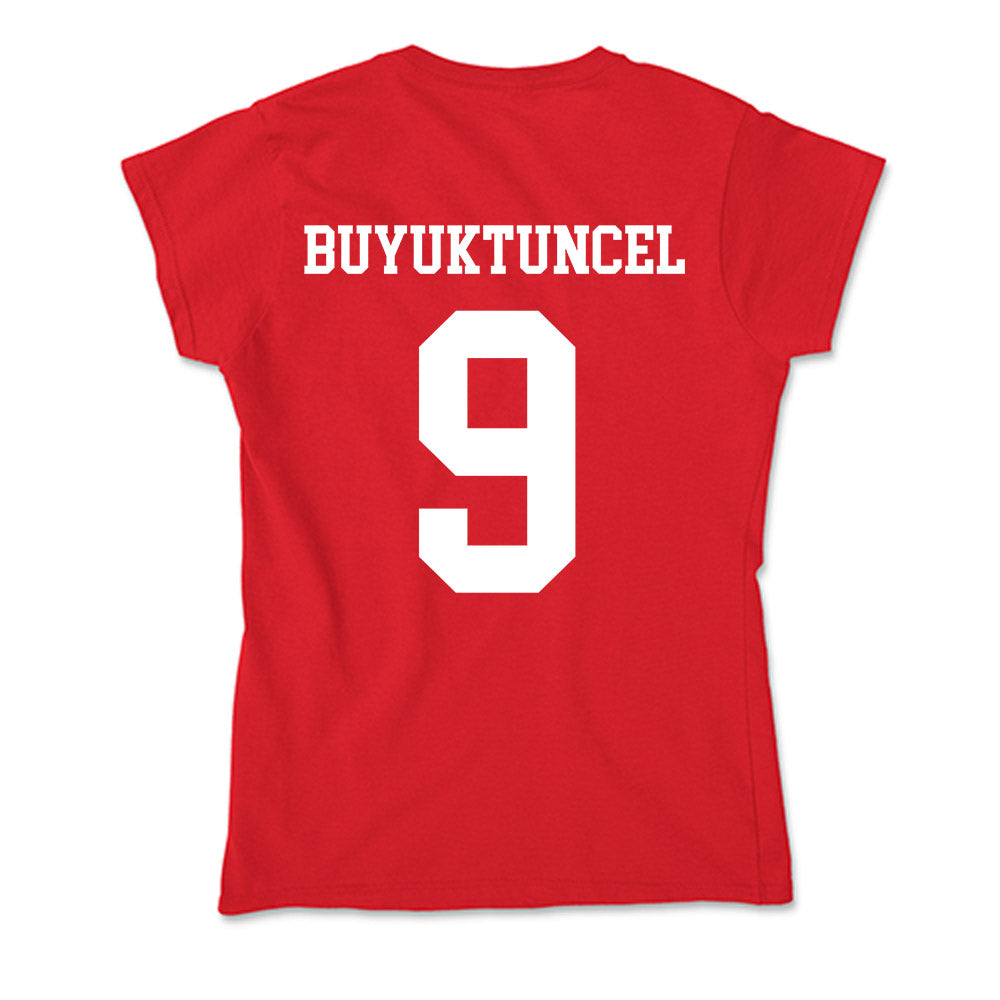 Nebraska - NCAA Men's Basketball : Berke Buyuktuncel - Soft Style Women’s T-Shirt-1