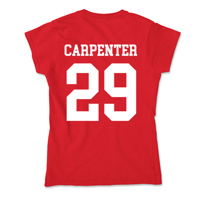 Nebraska - NCAA Women's Soccer : Kayma Carpenter - Soft Style Women’s T-Shirt-1