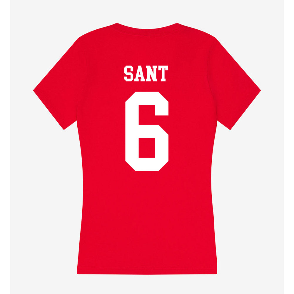 Nebraska - NCAA Women's Soccer : Sadie Sant - Women's V-Neck T-Shirt-1
