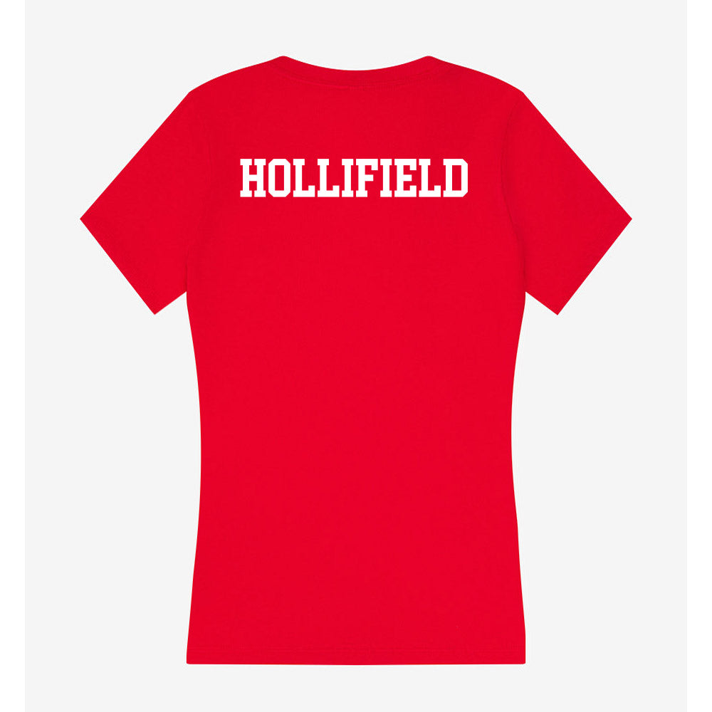 Nebraska - NCAA Women's Gymnastics : Lauren Hollifield - Women's V-Neck T-Shirt-1
