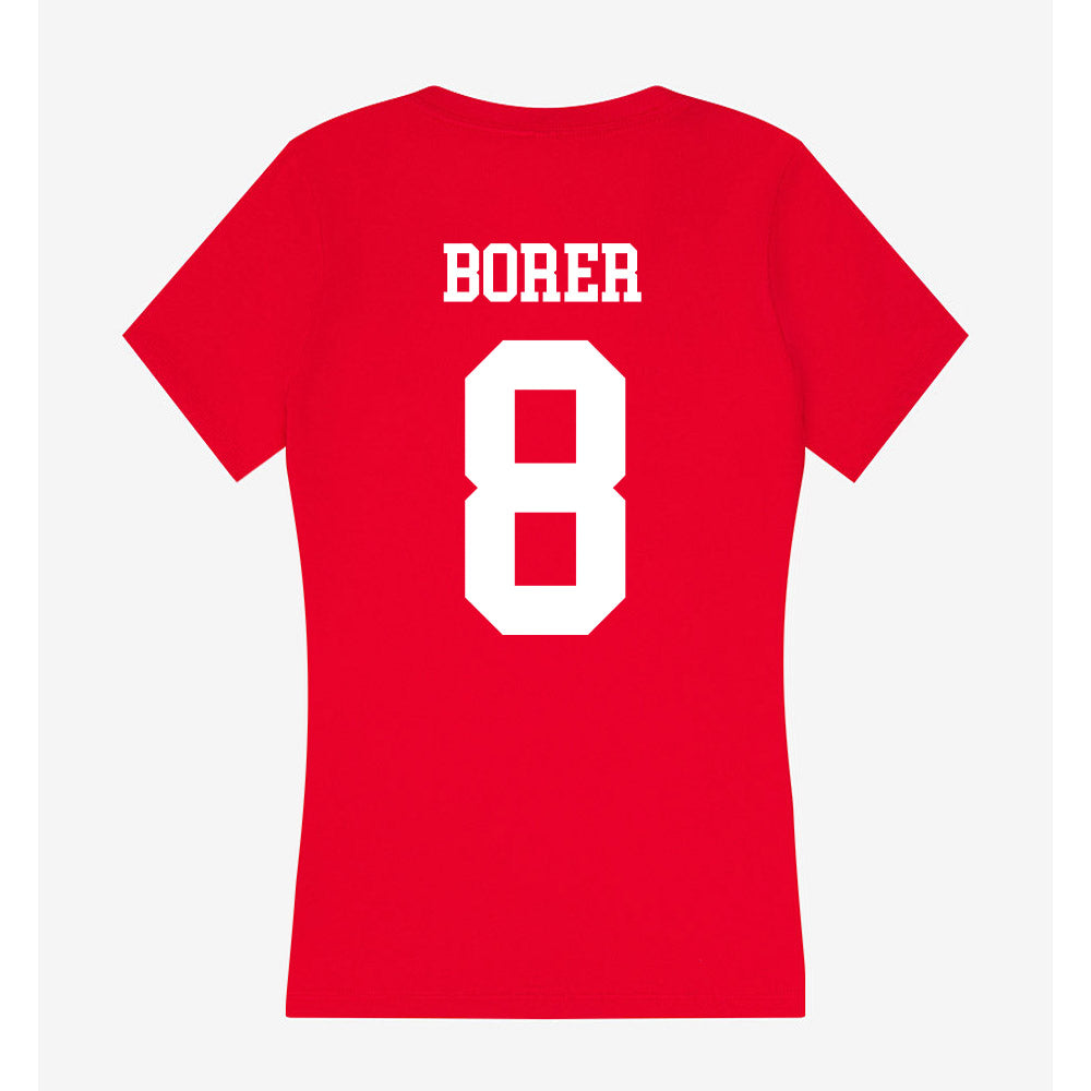 Nebraska - NCAA Women's Soccer : Reese Borer - Women's V-Neck T-Shirt-1