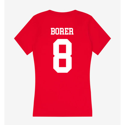 Nebraska - NCAA Women's Soccer : Reese Borer - Women's V-Neck T-Shirt-1