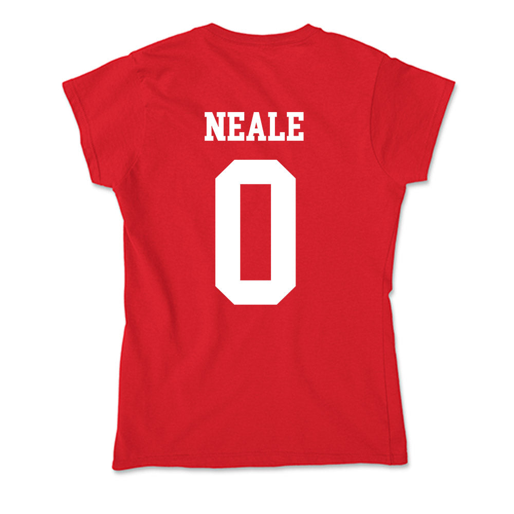 Nebraska - NCAA Women's Basketball : Alanna Neale - Soft Style Women’s T-Shirt-1