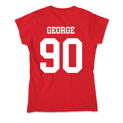 Nebraska - NCAA Football : Jaylen George - Soft Style Women’s T-Shirt-1