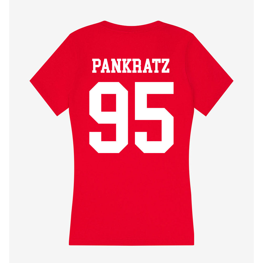 Nebraska - NCAA Football : Spencer Pankratz - Women's V-Neck T-Shirt-1