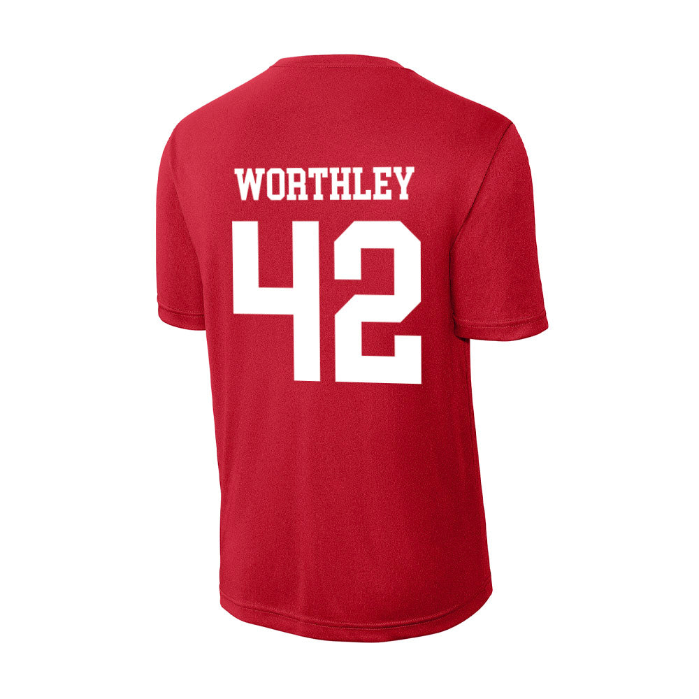 Nebraska - NCAA Baseball : Jalen Worthley - Activewear T-Shirt-1