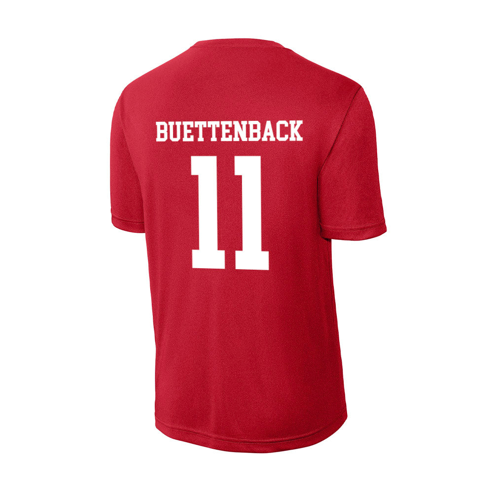 Nebraska - NCAA Baseball : Max Buettenback - Activewear T-Shirt-1