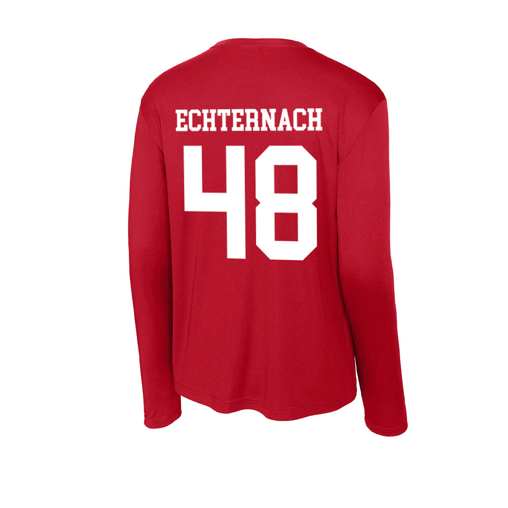 Nebraska - NCAA Football : Cayden Echternach - Activewear Long Sleeve T-Shirt-1