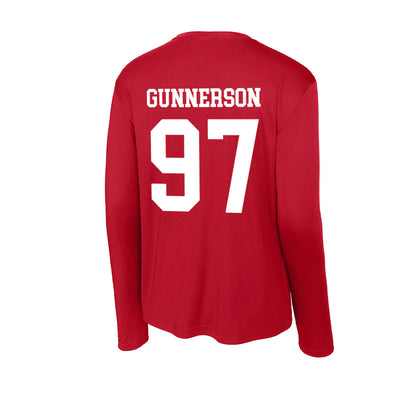 Nebraska - NCAA Football : Blaise Gunnerson - Activewear Long Sleeve T-Shirt-1