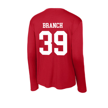 Nebraska - NCAA Football : Derek Branch - Activewear Long Sleeve T-Shirt-1