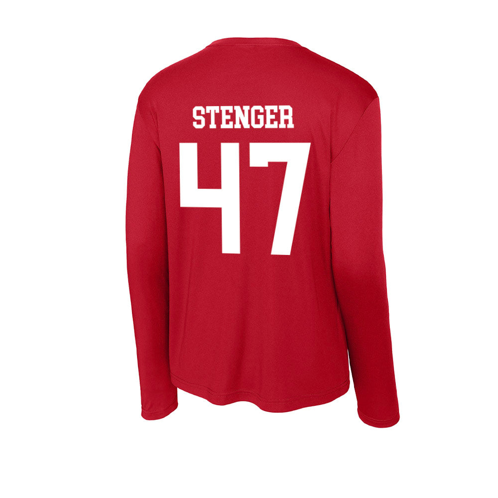 Nebraska - NCAA Football : Gage Stenger - Activewear Long Sleeve T-Shirt-1