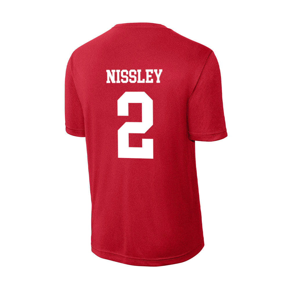 Nebraska - NCAA Women's Basketball : Logan Nissley - Activewear T-Shirt-1