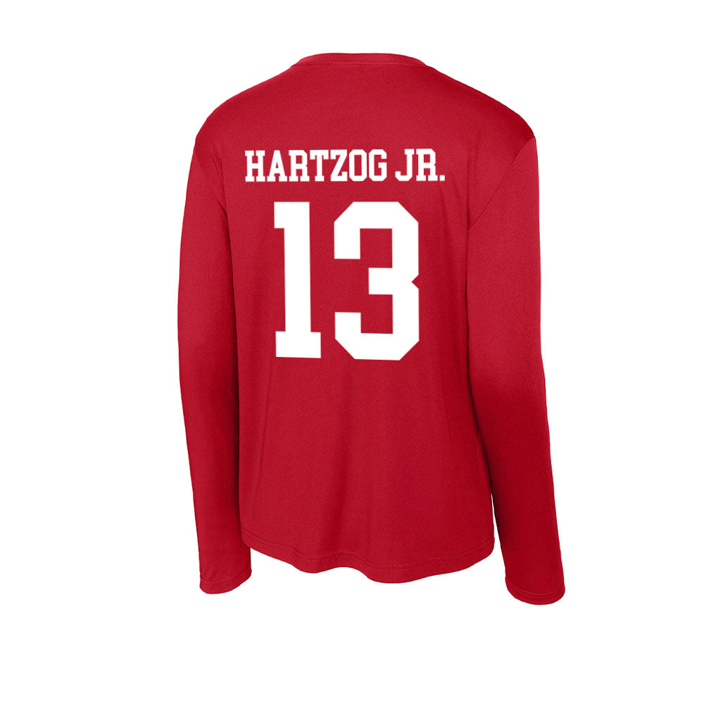 Nebraska - NCAA Football : Malcolm Hartzog Jr. - Activewear Long Sleeve T-Shirt-1
