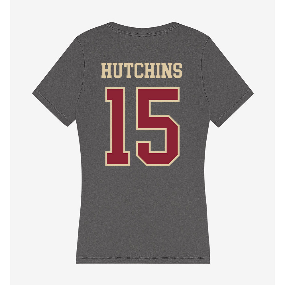 Boston College - NCAA Football : Quintayvious Hutchins - Women's V-Neck T-Shirt-1