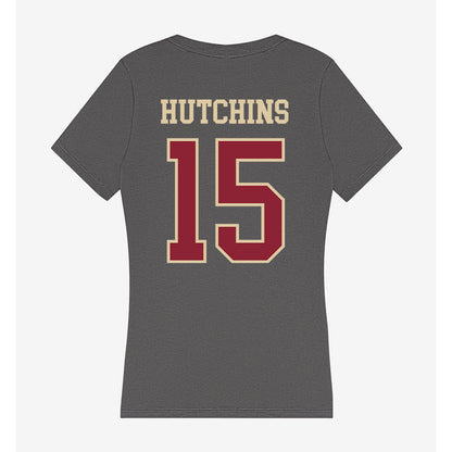 Boston College - NCAA Football : Quintayvious Hutchins - Women's V-Neck T-Shirt-1