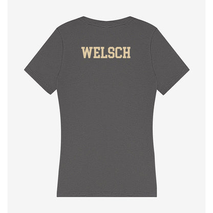 Boston College - NCAA Women's Swimming & Diving : Layla Welsch - Women's V-Neck T-Shirt-1