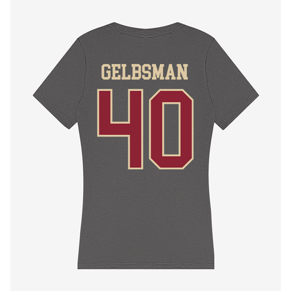 Boston College - NCAA Baseball : Aidan Gelbsman - Women's V-Neck T-Shirt-1