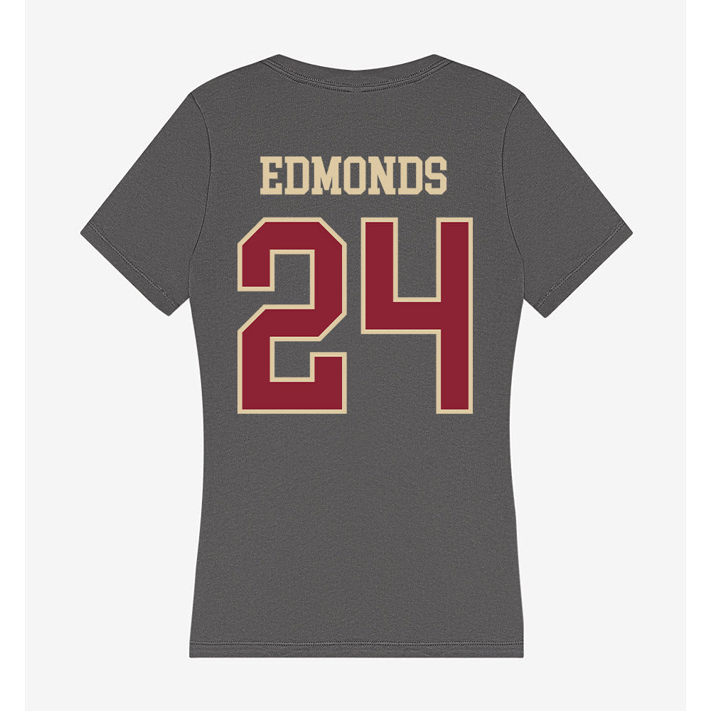 Boston College - NCAA Women's Basketball : Kiera Edmonds - Women's V-Neck T-Shirt-1