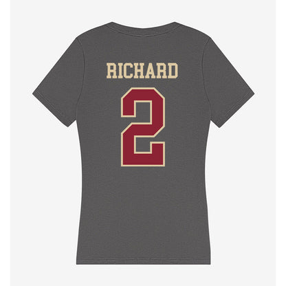 Boston College - NCAA Football : Turbo Richard - Women's V-Neck T-Shirt-1